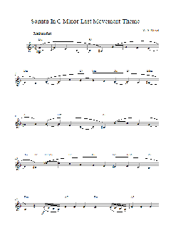 Sonata In C Minor von Wolfgang Amadeus Mozart (Download) 