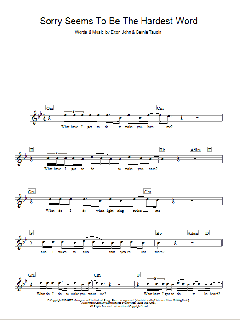 Sorry Seems To Be The Hardest Word von Elton John (Download) 