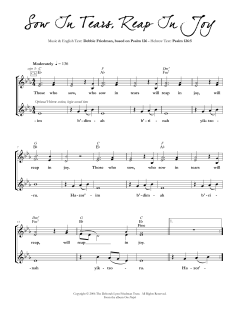 Sow In Tears, Reap In Joy (Download) 
