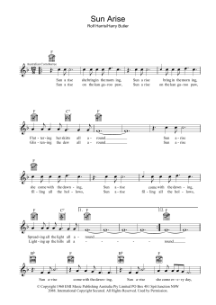 Sun Arise von Rolf Harris (Download) 