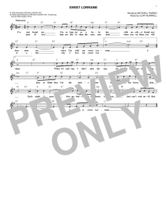 Sweet Lorraine von Cliff Burwell (Download) 