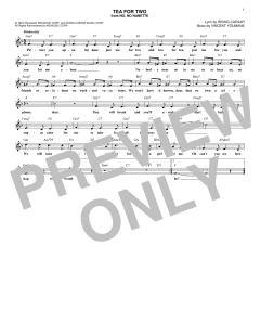 Tea For Two von Irving Caesar (Download) 