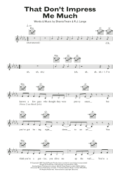 That Don't Impress Me Much von Shania Twain (Download) 