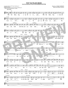 That Old Black Magic von Harold Arlen (Download) 