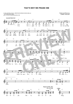 That's Why We Praise Him von Tommy Walker (Download) 