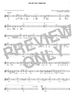 The Air That I Breathe von The Hollies (Download) 