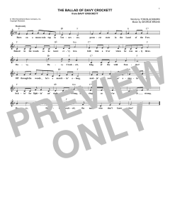 The Ballad Of Davy Crockett von Fess Parker (Download) 