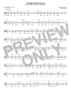 The Best Thing For You von Irving Berlin (Download) 