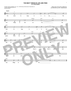 The Best Things In Life Are Free von Ray Henderson (Download) 