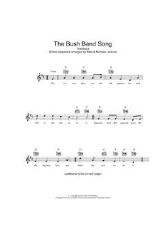 The Bush Band Song (Download) 