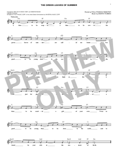 The Green Leaves Of Summer von Dimitri Tiomkin (Download) 