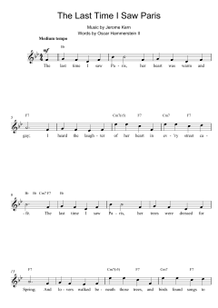 The Last Time I Saw Paris (Download) 