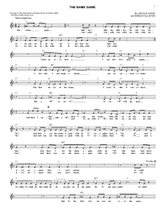 The Name Game von Shirley Ellis (Download) 