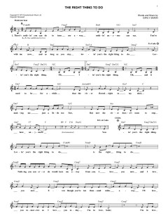 The Right Thing To Do von Carly Simon (Download) 