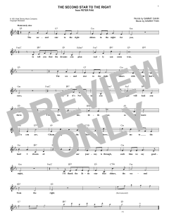The Second Star To The Right von Sammy Cahn (Download) 