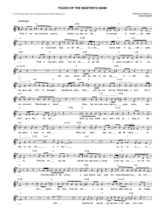 The Touch Of The Master's Hand (Download) 