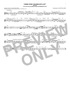 Theme From Schindler's List von John Williams (Download) 