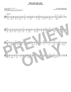 This Can't Be Love von Richard Rodgers (Download) 