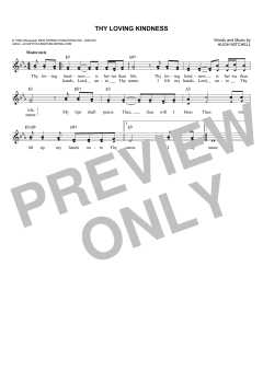 Thy Loving Kindness (Download) 