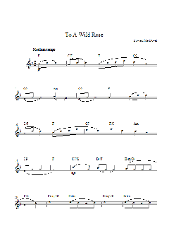 To A Wild Rose von Macdowell (Download) 