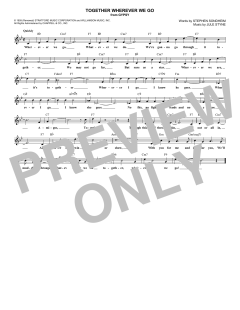 Together Wherever We Go von Jule Styne (Download) 
