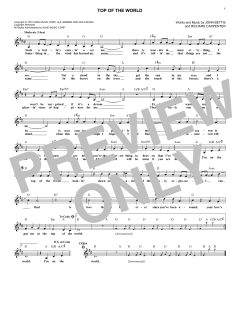 Top Of The World von The Carpenters (Download) 