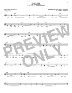 Trust In Me von Robert Bernard Sherman (Download) 