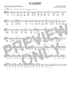 Try To Remember von Tom Jones (Download) 