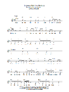 Trying Not To Notice von Andrew Lloyd Webber (Download) 