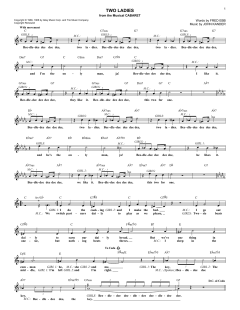 Two Ladies von Fred Ebb (Download) 