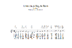 Unto Us A Boy Is Born von Traditional Christmas Carol (Download) 