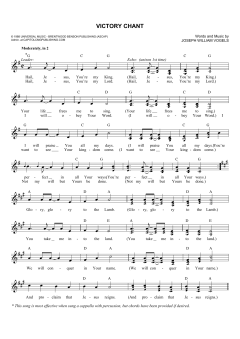 Victory Chant (Download) 