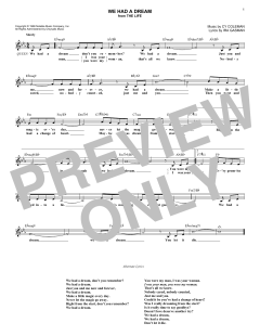 We Had A Dream von Cy Coleman (Download) 