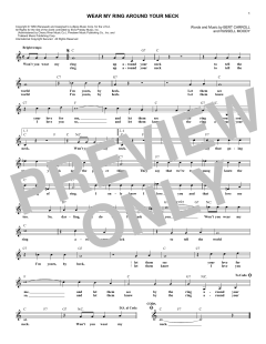 Wear My Ring Around Your Neck von Elvis Presley (Download) 