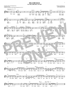 Welcome Back von John Sebastian (Download) 