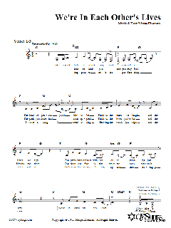 We're In Each Other's Lives von Marge Eiseman (Download) 