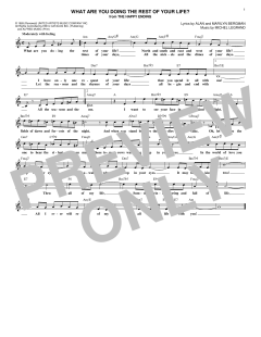 What Are You Doing The Rest Of Your Life? von Alan Bergman (Download) 