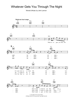 Whatever Gets You Through The Night von John Lennon (Download) 