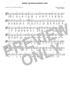 Where The River Shannon Flows (Download) 