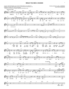 While You See A Chance von Stevie Winwood (Download) 