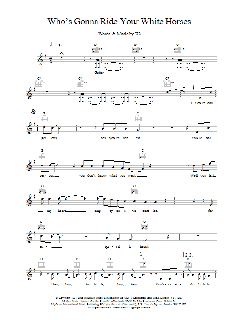 Who's Gonna Ride Your White Horses von U2 (Download) 