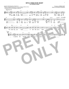 With A Song In My Heart von Richard Rodgers (Download) 