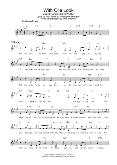 With One Look von Andrew Lloyd Webber (Download) 