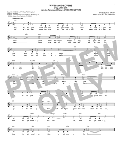 Wives And Lovers von Burt Bacharach (Download) 