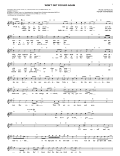 Won't Get Fooled Again von The Who (Download) 