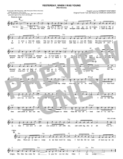 Yesterday, When I Was Young von Roy Clark (Download) 