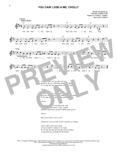 You Cain' Lose-A Me, Cholly von Lead Belly (Download) 