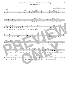 You Made Me Love You von Joe McCarthy (Download) 