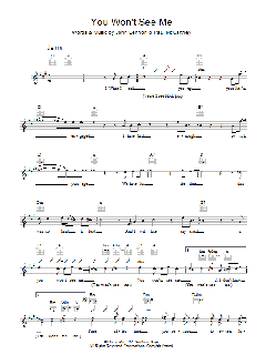 You Won't See Me von The Beatles (Download) 