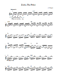 Zadok The Priest von Georg Friedrich Händel (Download) 